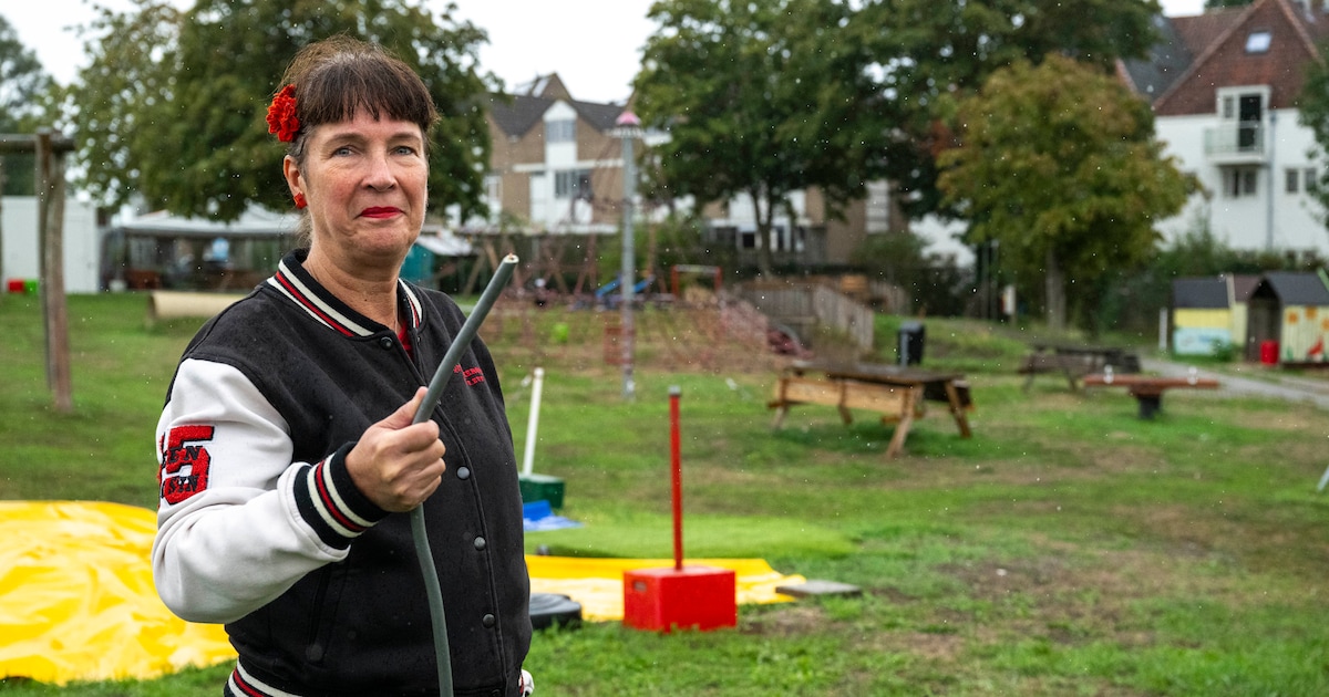 Stroomkabel speeltuin Vlissingen gestolen; springkussen blijft leeg