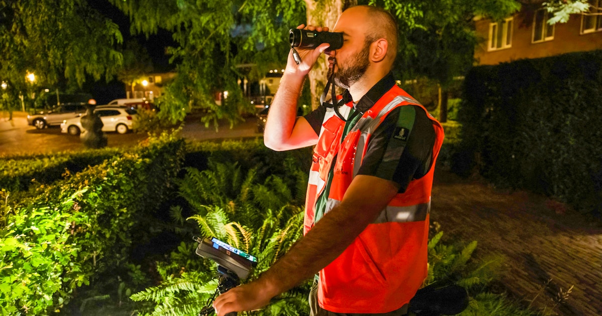 Met batlogger aan het stuur en de nachtkijker gericht op de kerktoren: zo jaagt Jeroen op vleermuizen in Duizel