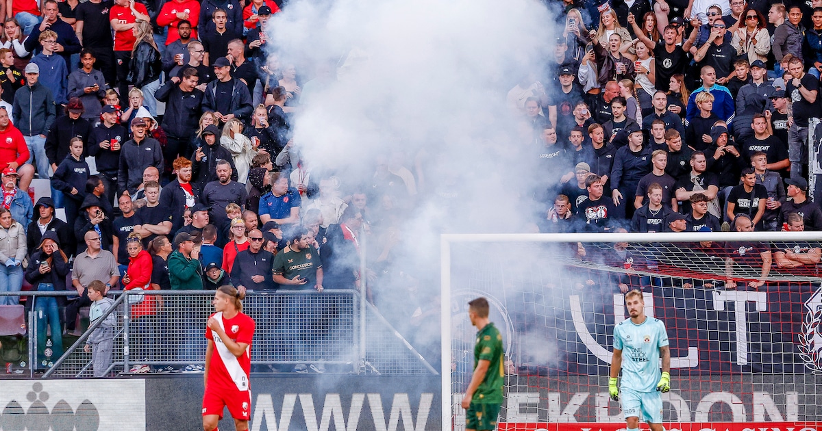 Go Ahead Eagles moet resterende 26 minuten in Utrecht spelen na ongeregeldheden
