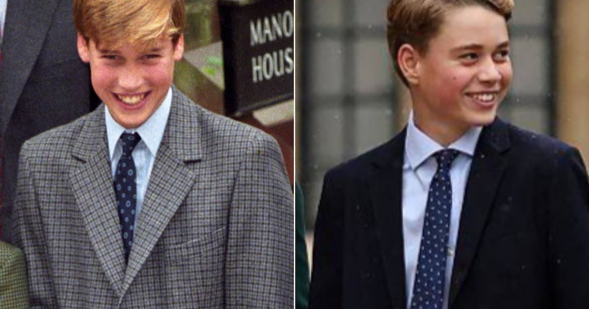 Prins George start op Eton College, gelijkenis met vader Prins William valt op