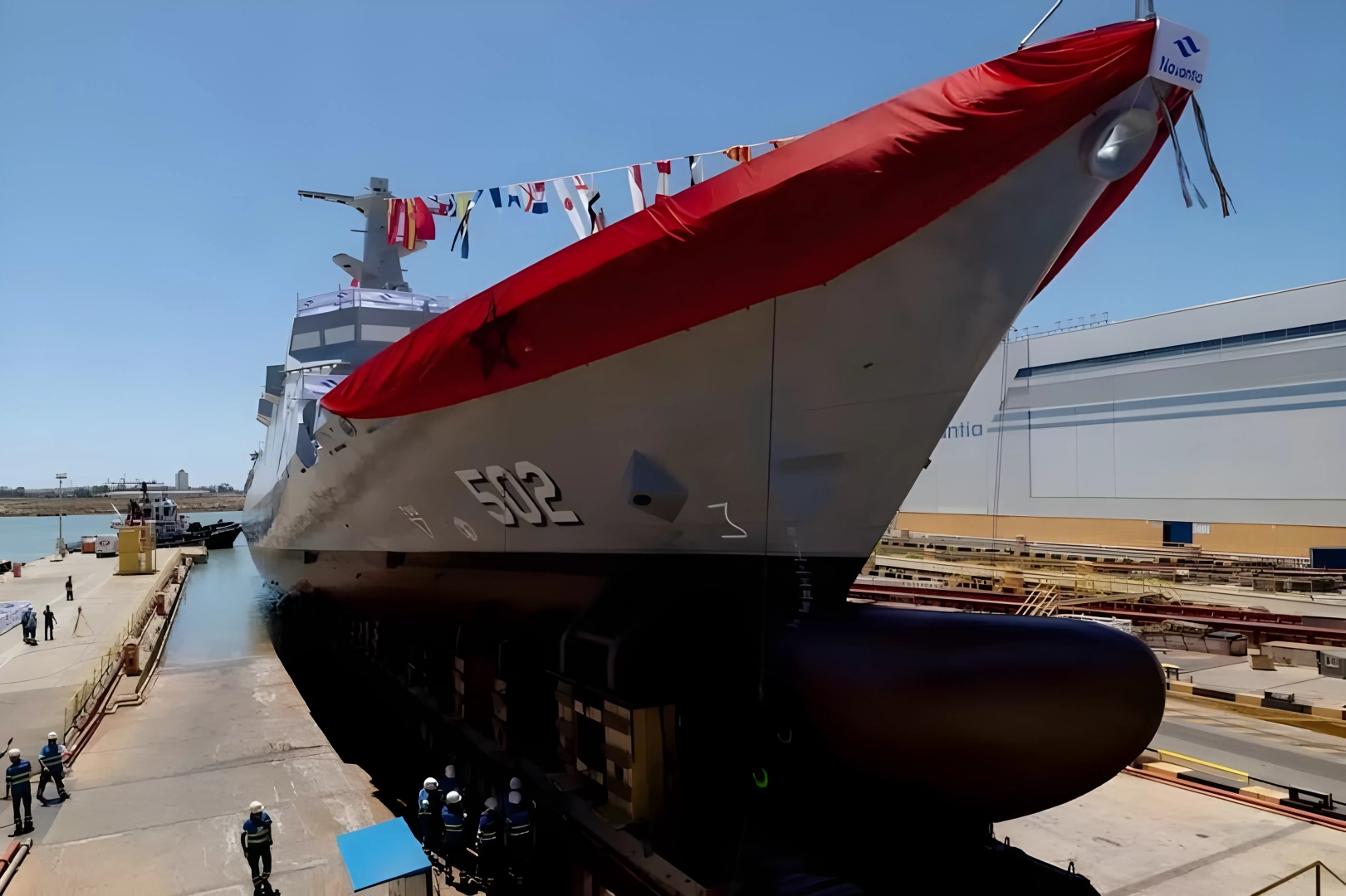 Marokko neemt nieuwe patrouilleboot Moulay El Hassan in ontvangst