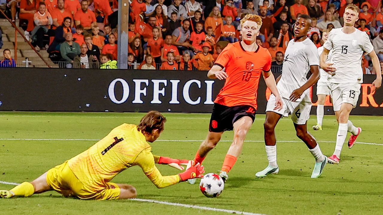 Jong Oranje heeft EK-deelname niet meer in eigen hand na gelijkspel tegen Noorwegen