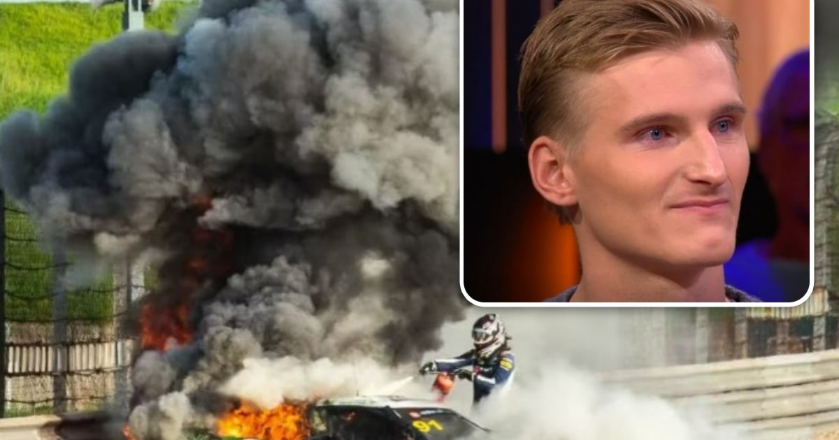 Coureur Hartog geëerd na redding uit brandende Ferrari