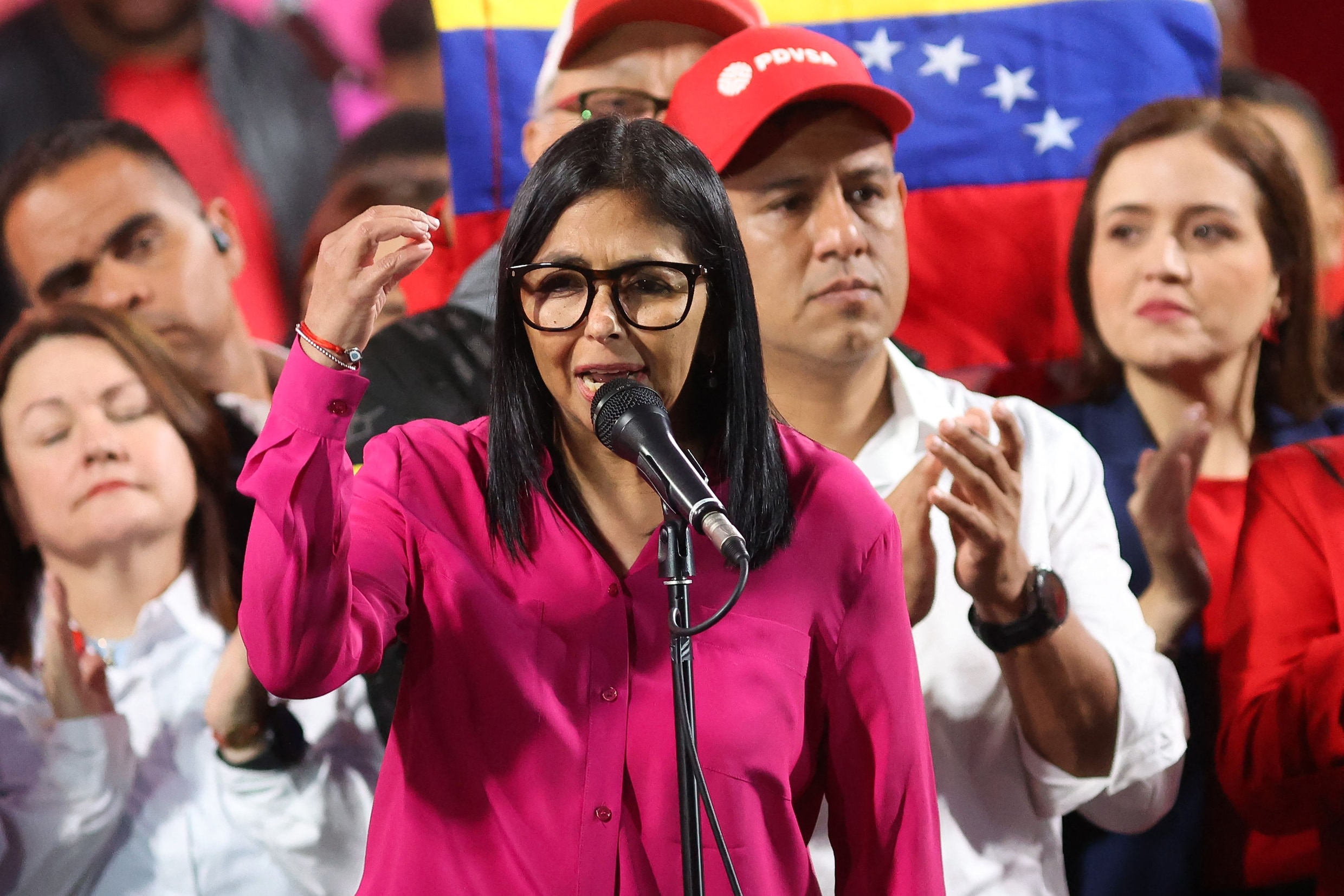 De Venezolaanse interim-president Delcy Rodríguez.