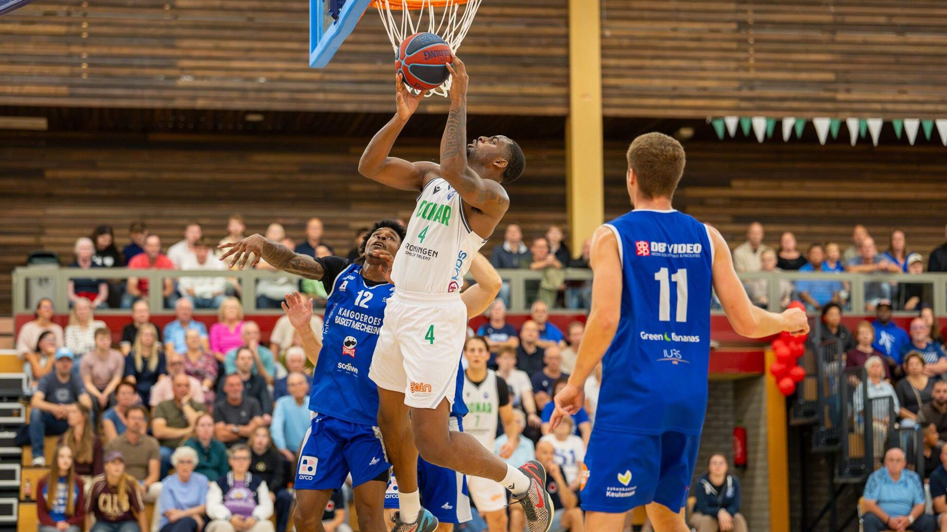 Belgische basketbalploeg verslaat Donar in oefenduel in Emmen