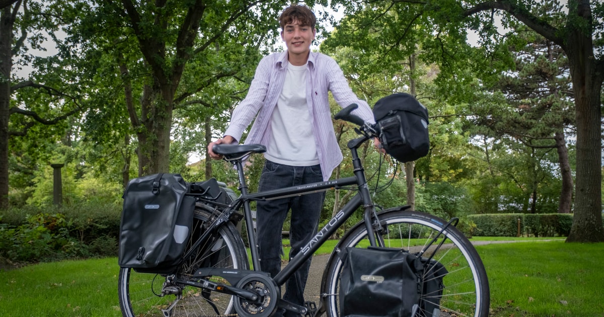 Op de fiets, met tent en missie: Faas (17) fietst van Middelburg naar Japan voor Unicef