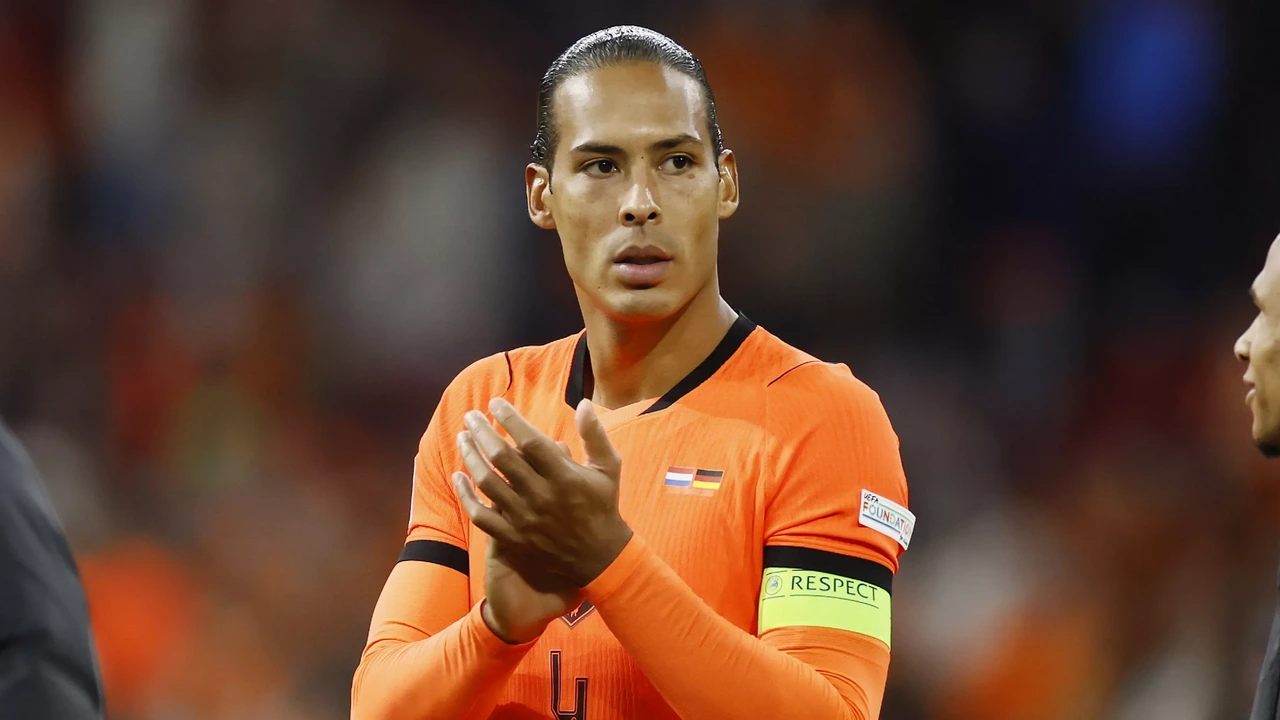 Van Dijk vond dat Oranje minimaal een punt verdiende: 'Met vlagen heel goed spel'